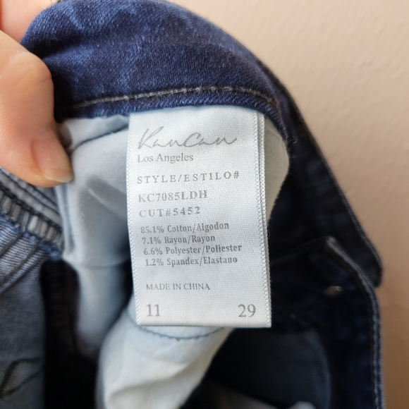 KanCan Dark Wash Mid Rise Super Skinny Jeans - Picture 6 of 6